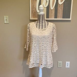 Christopher & Banks lace top.